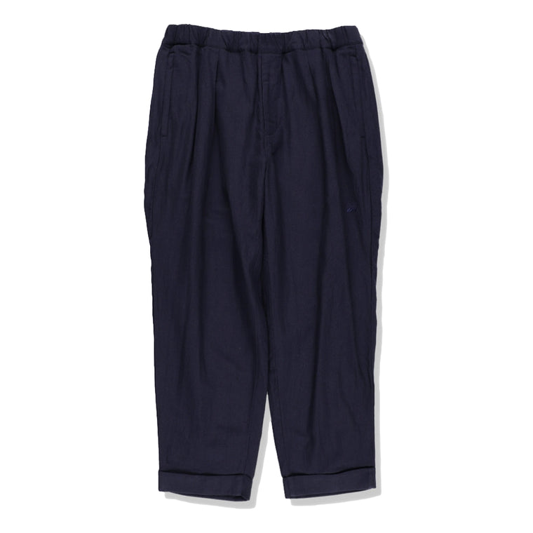 A.H A.H TWO TUCK CHINOS-NAVY